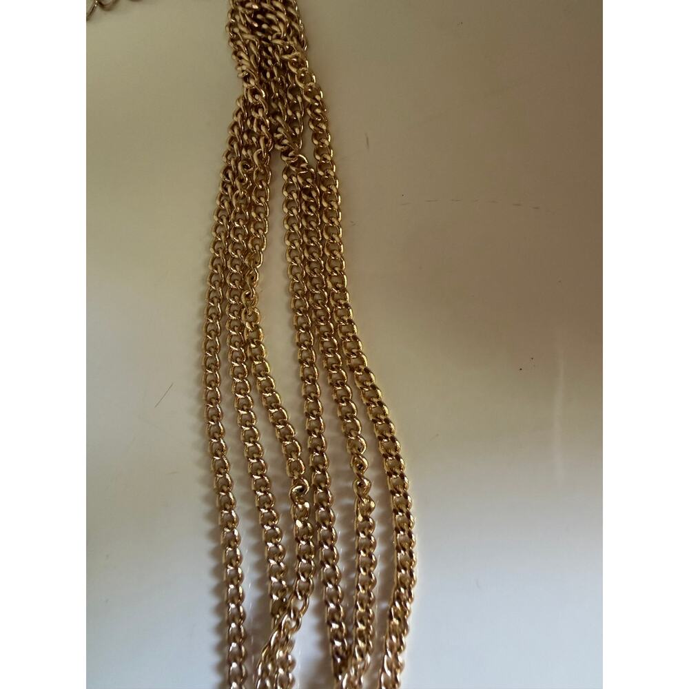 Betsey Johnson Shell Necklace Starfish Pearl Pink Gold Statement Chunky - Picture 9 of 11